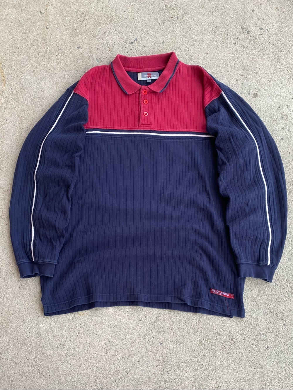 Vintage Redlands Striped Sweatshirt